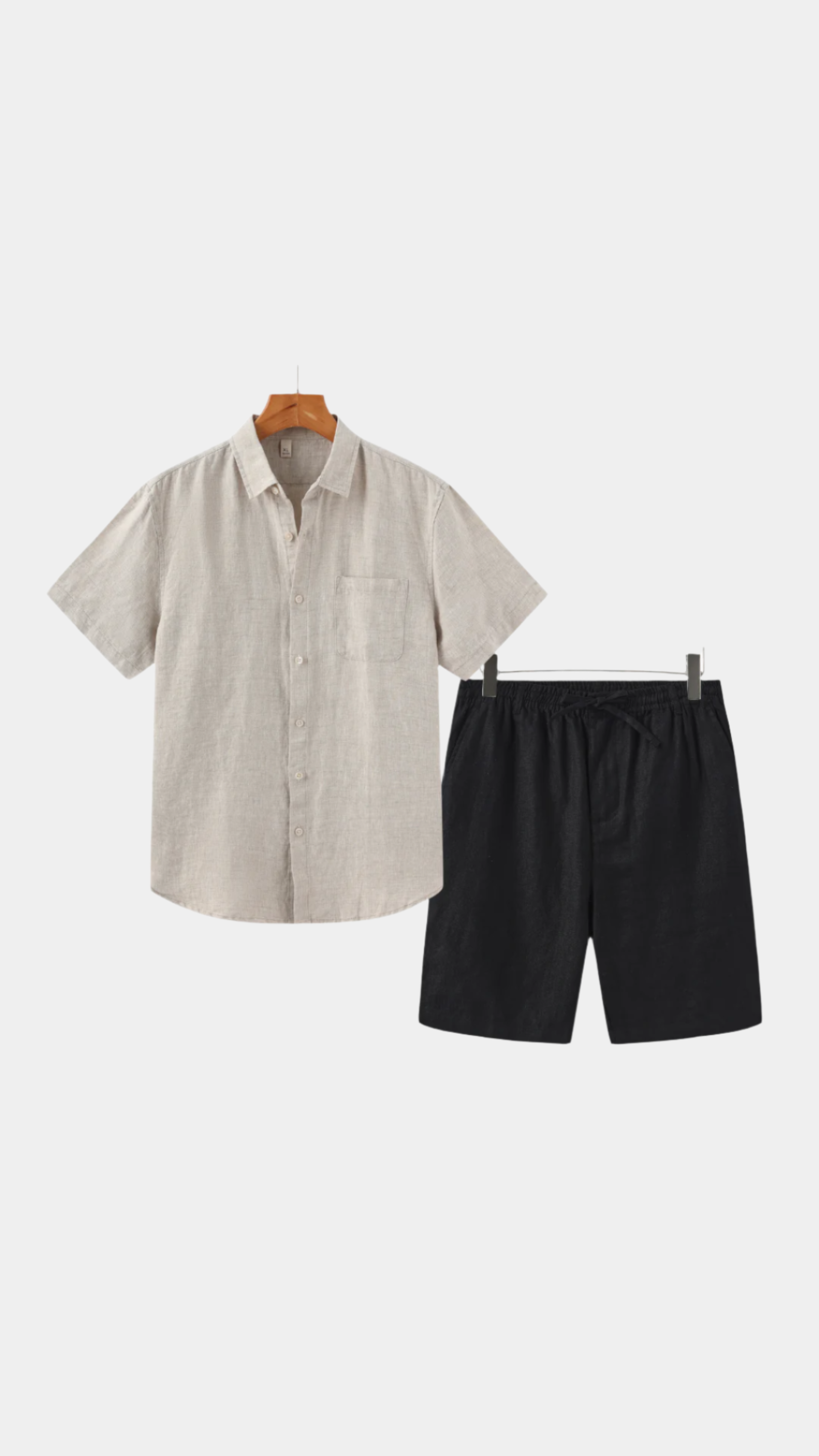 Athens Linen Shorts Set