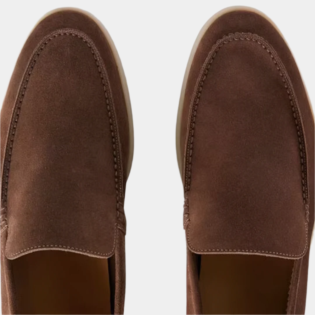 Elegant Classic Brown Yacht Loafers