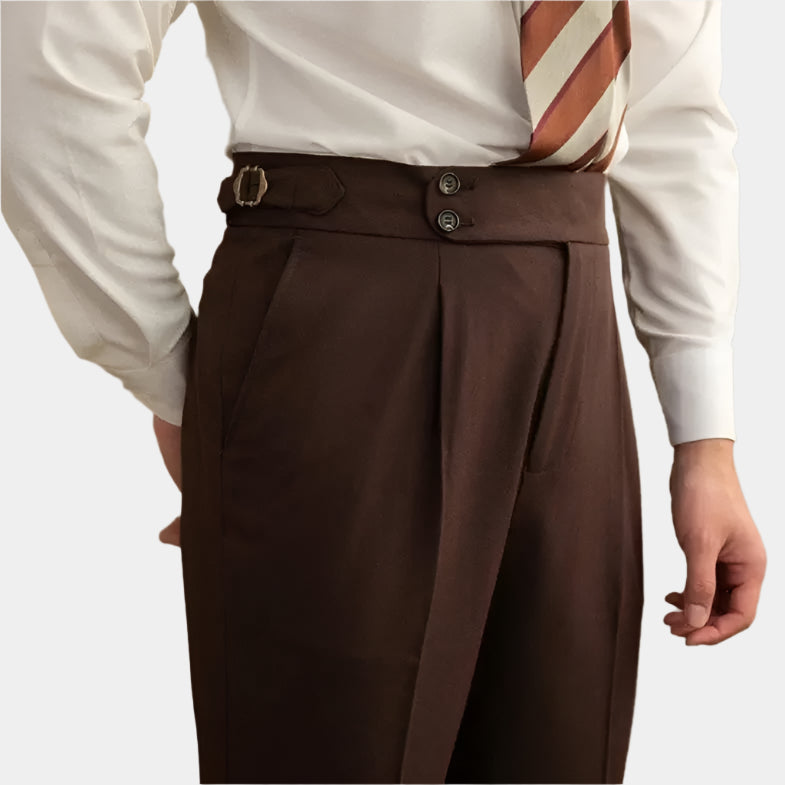 Elegant Belvedere Gabardine Suit Set (Jacket & Trousers)